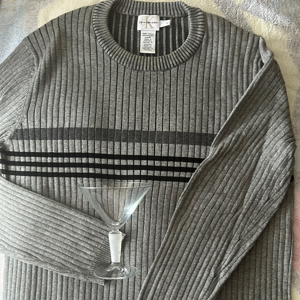 Calvin Klein Unisex Gray Sweater